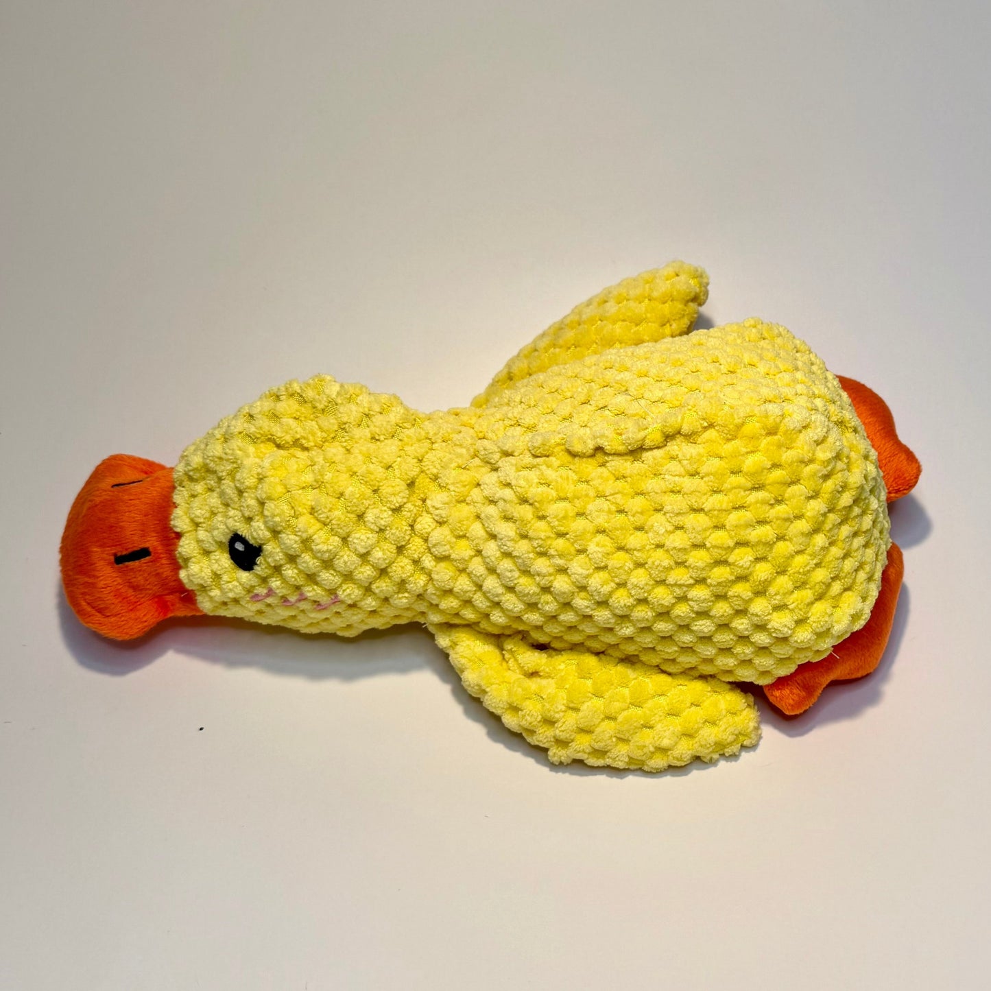Yellow Duck Squeaky Plush Toy