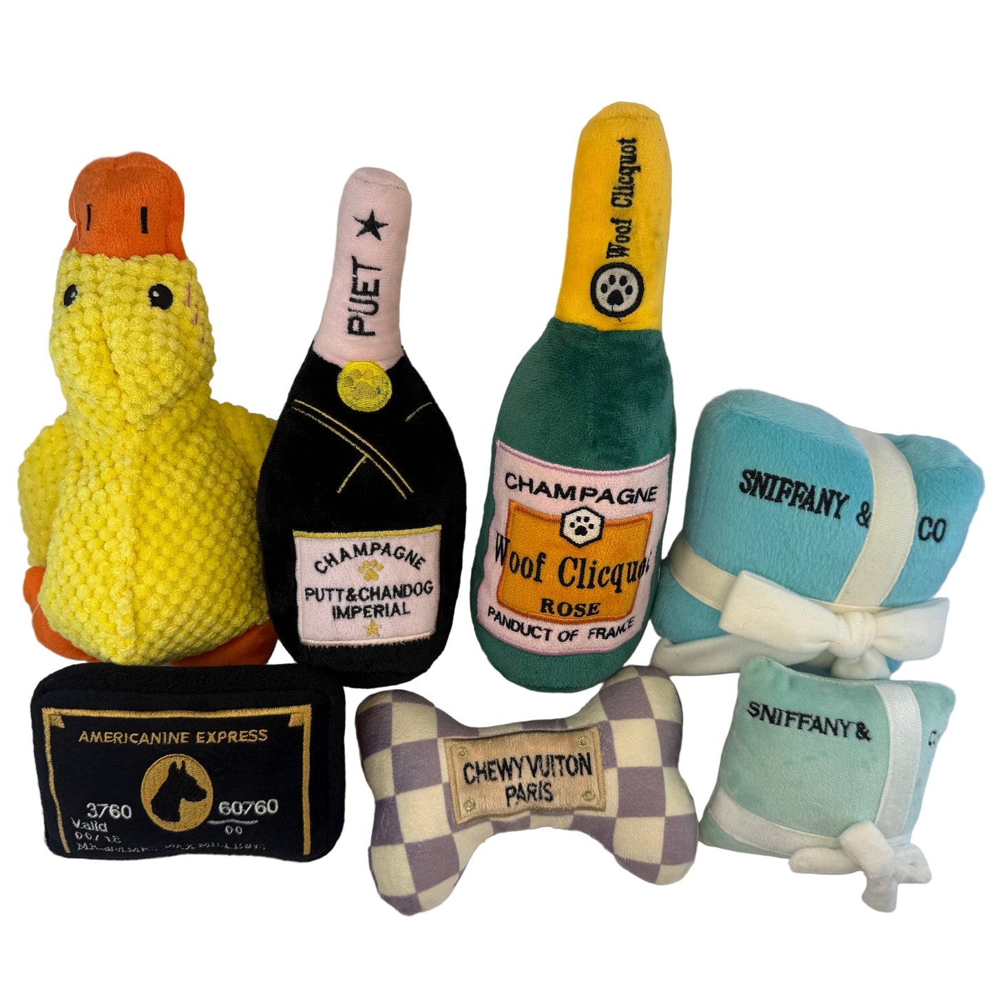 Woof Clicquot Rose' Plush Dog Toy