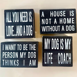 Cute and Funny Graphic Wooden Box Signs