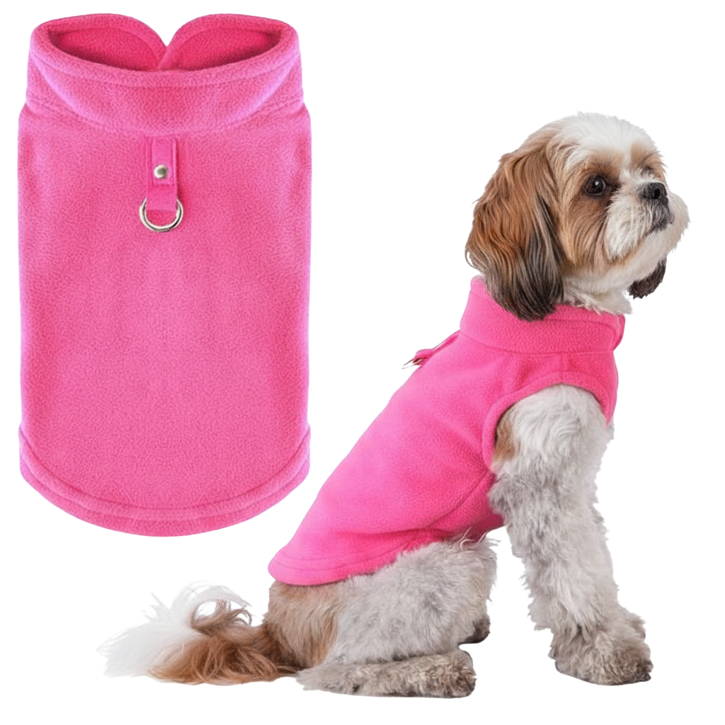 Fleece harness Vest - Rose