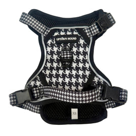 Classic Houndstooth No-Pull Dog Harness Padded Neoprene By Uptown Hound