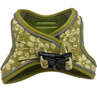 Avocado Flower Vest Harness Comfortable Padded Neoprene By Uptown Hound