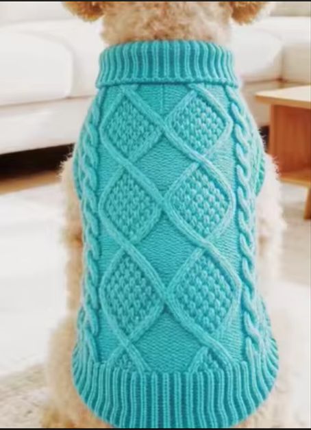 Fisherman Knit Dog Sweater