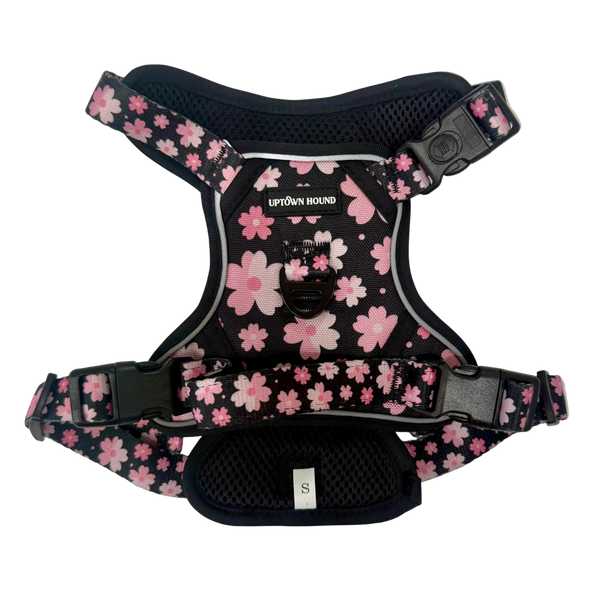 Cherry Blossom Padded Neoprene No-Pull Dog Harness By Uptown Hound