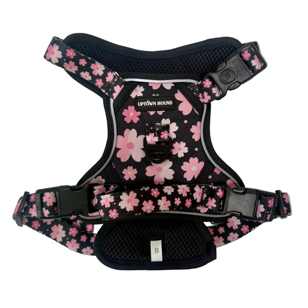 Cherry Blossom No-Pull Dog Harness Padded Neoprene By Uptown Hound