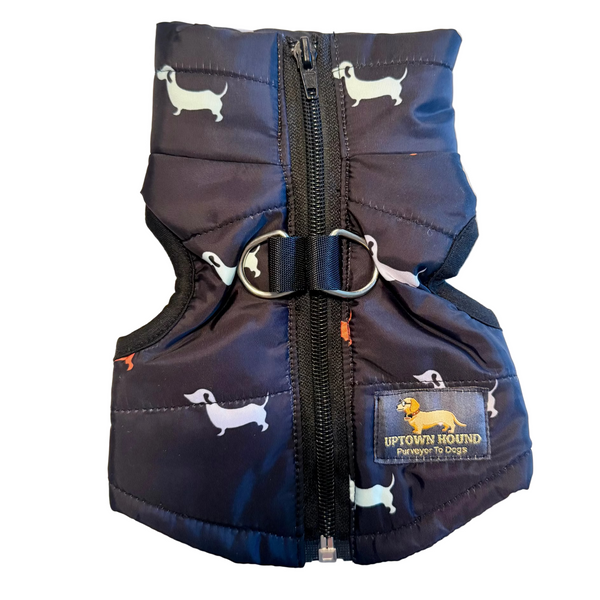 Dog Print Harness Vest