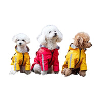Hooded Waterproof Sports Style Raincoat Harness