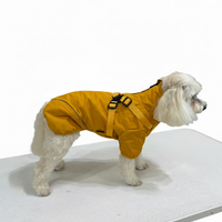 Reflective Waterproof Dog Rain Jacket with Built-In Harness | The Uptown Hound