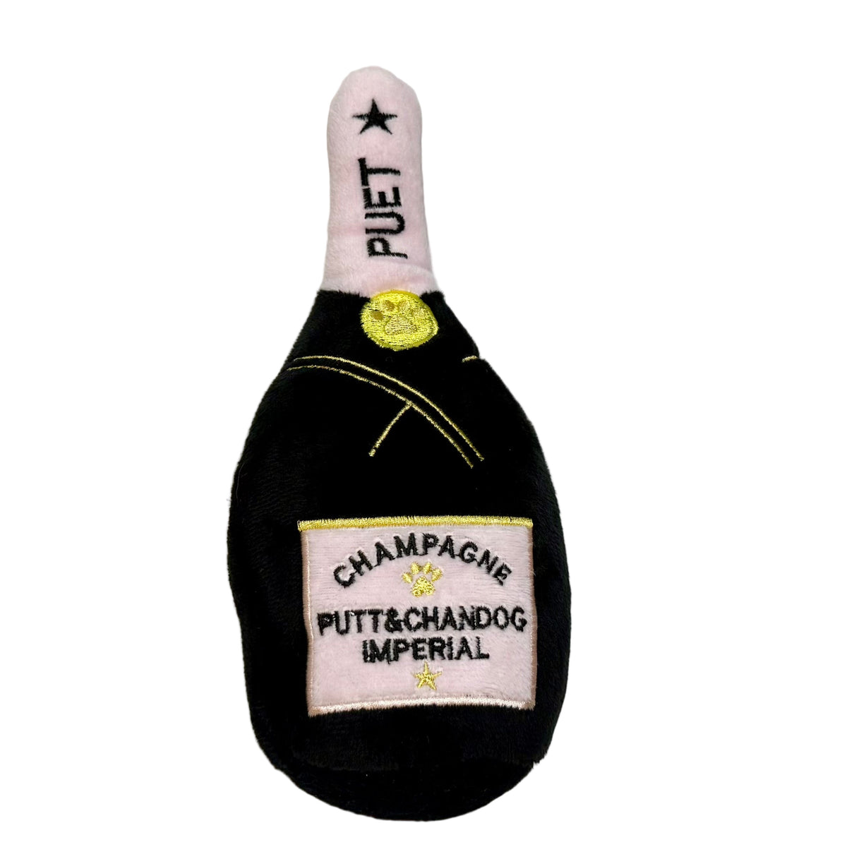 Champagne Squeaky Plush Toy