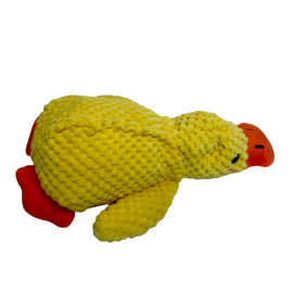 Yellow Duck Squeaky Plush Toy