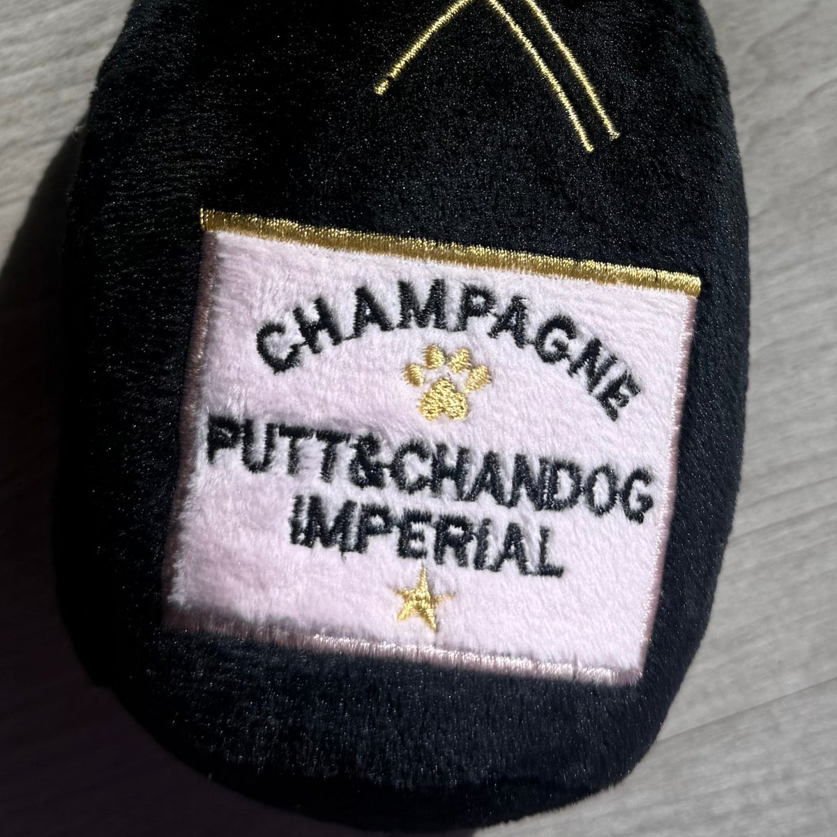 Champagne Squeaky Plush Toy
