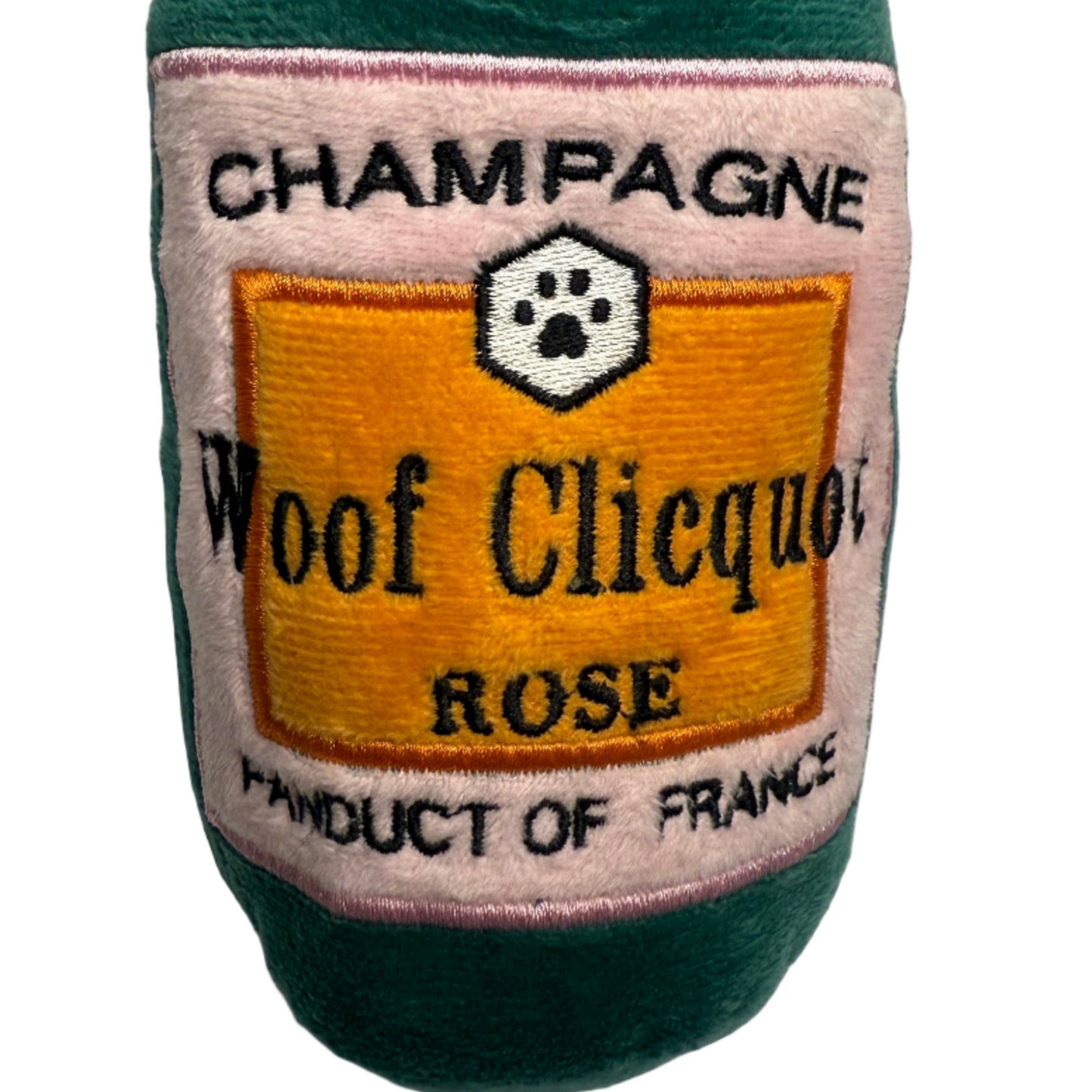 Woof Clicquot Rose' Plush Dog Toy