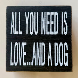 All You Need Is Love - Graphic Wooden Box Signs