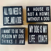 A House Is Not A Home - Graphic Wooden Box Signs