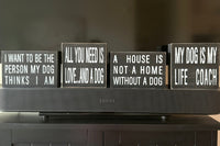 A House Is Not A Home - Graphic Wooden Box Signs
