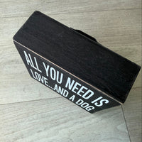 All You Need Is Love - Graphic Wooden Box Signs