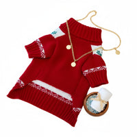 Classic Red Snowflake Sweater