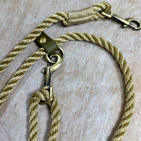 7' The Perfect Convertible* Beach Rope Leash - Natural