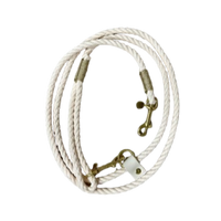 7' The Perfect Convertible Beach Rope Leash - Ecru