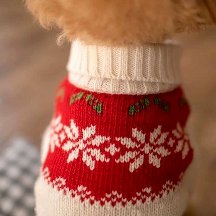 Classic White Snowflake Sweater
