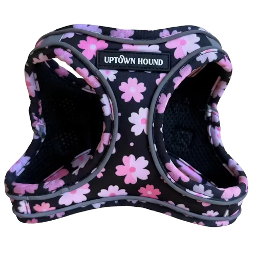Cherry Blossom Vest Harness comfortable Padded Neoprene By Uptown Hound