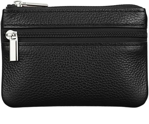 Black Leather Leash Pouch