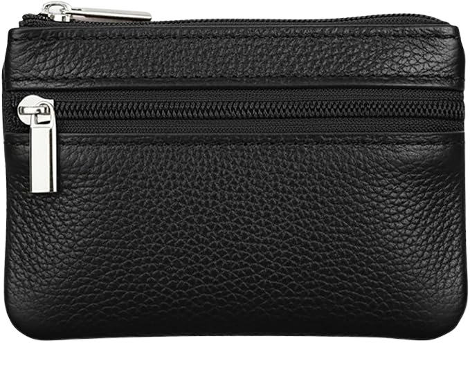 Black Leather Leash Pouch