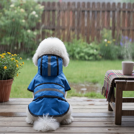 Blue slicker porch