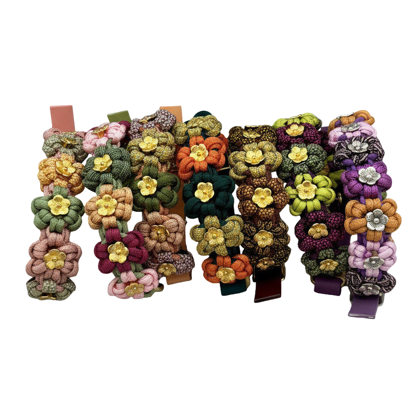Handmade Flower Buckle Collars