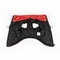 Metallic red vest - black lining bright