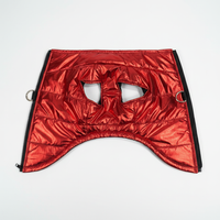 Metallic red vest - underside bright