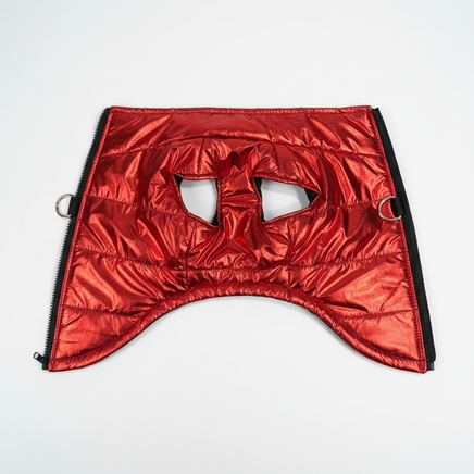 Metallic red vest - underside bright