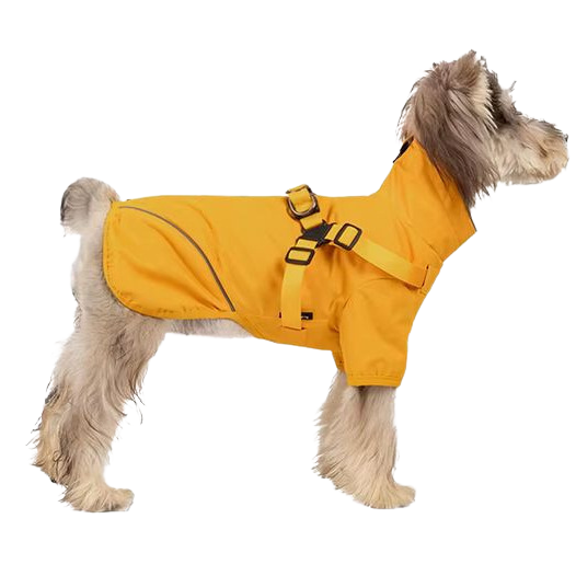 Reflective Waterproof Dog Rain Jacket with Built-In Harness | The Uptown Hound