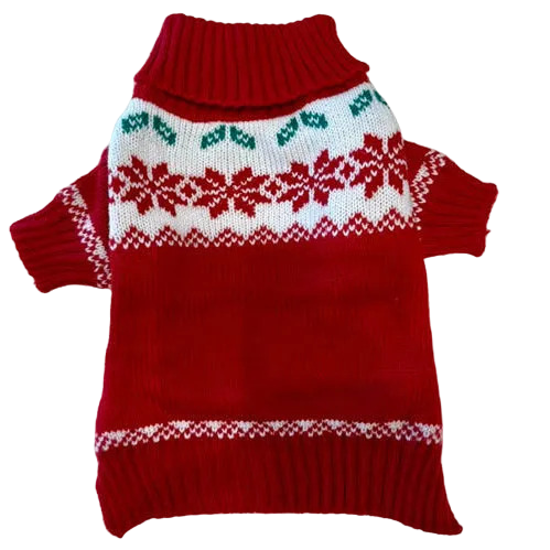 Classic Red Snowflake Sweater