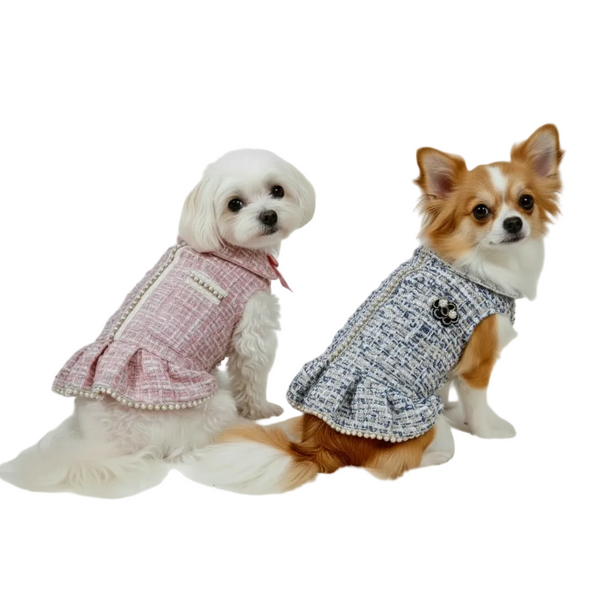 Square Crop - Pink & Blue Tweed Coats