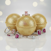 Surprise Ring Bath Bombs with Pink & Red Stones