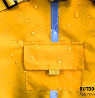 Hooded Waterproof Sports Style Raincoat Harness