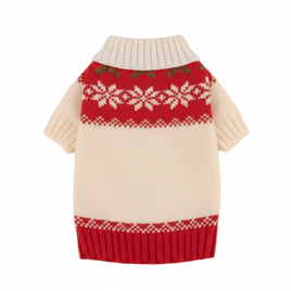 White sweater with corrected white collar