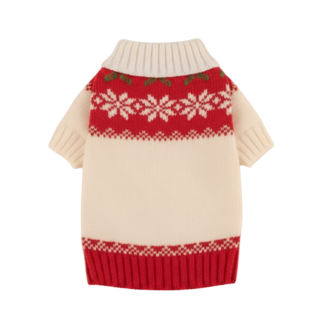 Classic White Snowflake Sweater